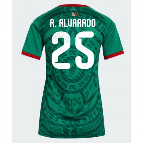 Stroje piłkarskie Meksyk Roberto Alvarado #25 Koszulka Podstawowej dla damskie MŚ 2026 Krótki Rękaw